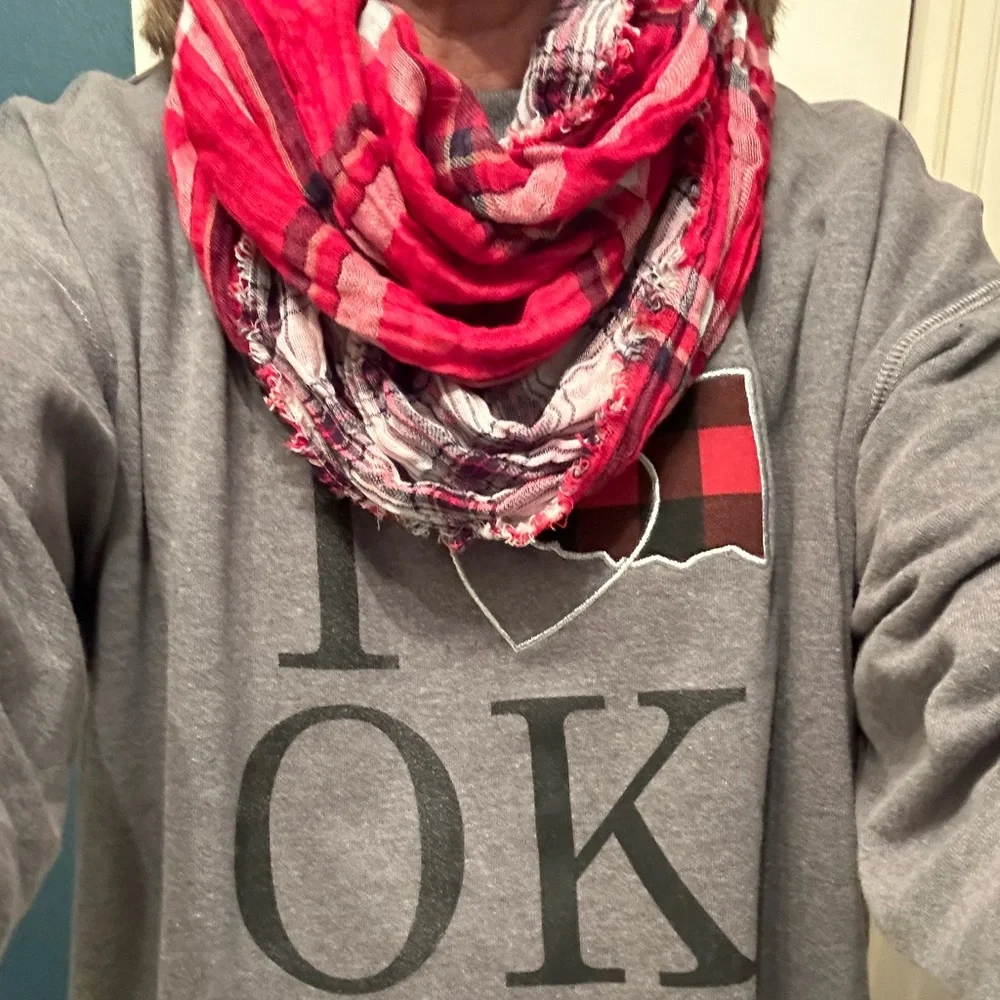 NWT⭐️PLAID INFINITY🧣REVERSIBLE SCARF💙by OLD NAVY❄️One Size - Picture 10 of 10